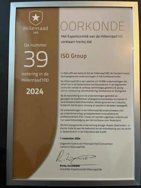 TTA-ISO ranks 39th in Hillenraad100